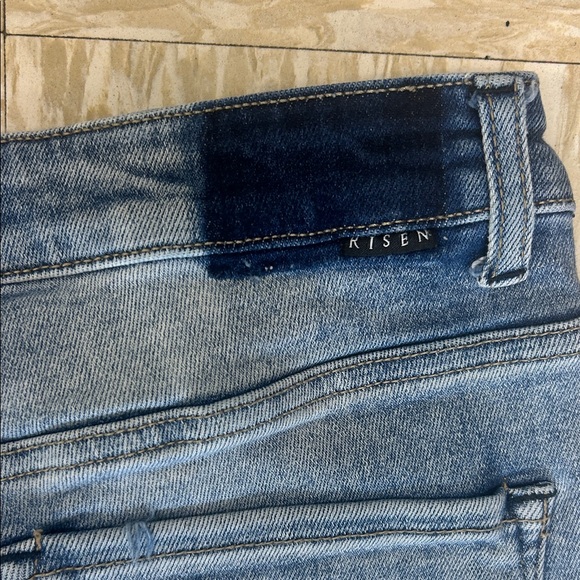 Women's Blue Straight Leg Jeans - Picture 5 of 5